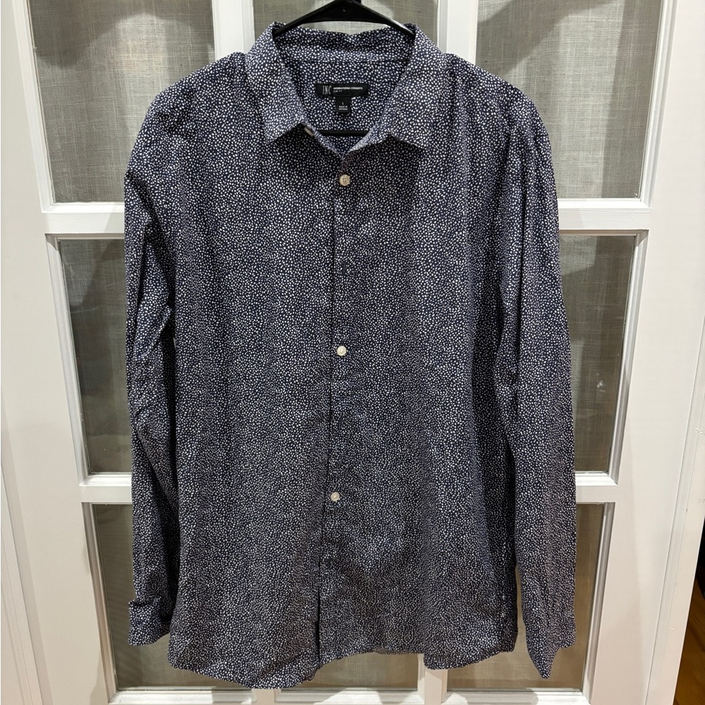 INC International Concepts Men's Dark Patterned Shirt